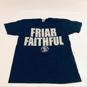 San Diego Padres Navy Blue Friar Faithful T-shirt